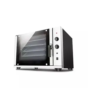 Horno eléctrico de convección de vapor para uso comercial e Industrial, de acero inoxidable, para panadería, GLP, Gas, Original, China