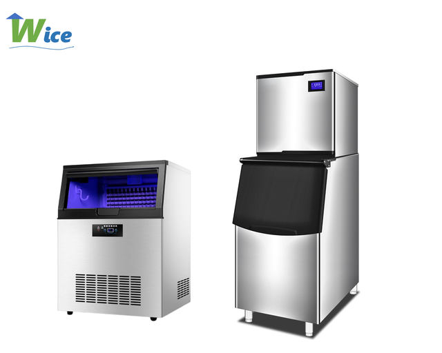 WICE Factory Commercial Cube Ice Maker Machine for Restaurant Bar Cold Drink 40kg/24h 110/220V Portable Ice Cube Maker