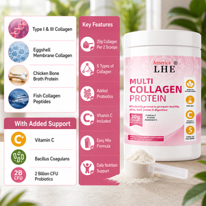 Péptidos de Colágeno Hidrolizado de colágeno múltiple sin sabor de alta calidad que apoyan la piel y las uñas salud intestinal colágeno en polvo 246G - Product Image 2