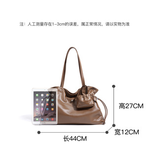 Bolso de Hombro Retro con Cierre de Cremallera para Mujer, Primavera 2026, de Cuero, para Viajes y Uso Diario, con Forro de Poliéster - Product Image 4