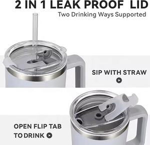 Gobelet isotherme en acier inoxydable à double paroi de 40 oz, à large ouverture, écologique, portable, pour café, 12 à 24 heures, vente chaude - Product Image 5