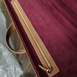 Bolsas de Transporte para <span class=keywords><strong>Flauta</strong></span> de Cuero Genuino Personalizadas con Compartimento de Terciopelo para Instrumentos Musicales - Product Image 5