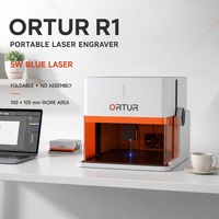 Nouveau graveur laser CNC portable mini haute précision R1 5W/1.3W IR, machine de marquage laser à diode pliable pour métal, bois, cuir