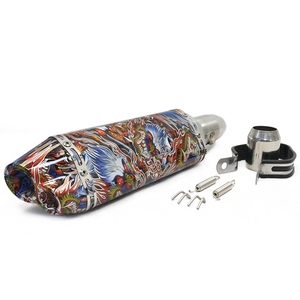 Silenciador para motocicleta, tubo de escape de doble salida - Product Image 5