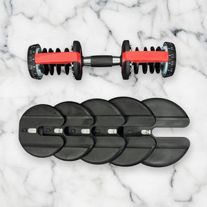 Juego de Mancuernas Ajustables de Acero <span class=keywords><strong>con</strong></span> Bloqueo Rápido de 24 kg, Mancuernas Profesionales para Gimnasio <span class=keywords><strong>con</strong></span> Sistema de Cambio Rápido de Peso para Gimnasio en Casa - Product Image 2