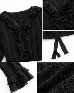 Top Corto Chic para Mujer con Lazo Delantero para un Estilo Elegante - Product Image 4