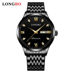 83282 <span class=keywords><strong>Longbo</strong></span> นาฬิกาข้อมือผู้ชายระบบไขลานอัตโนมัติหรูหราผลิตในประเทศจีน
