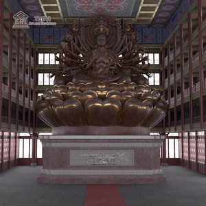 Escultura de Buda de las <span class=keywords><strong>Mil</strong></span> Manos de Bronce TREVI, Estatua Budista Tradicional Antigua Personalizada de Gran Tamaño para Decoración de Templos - Product Image 4