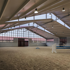Entrepôt en acier préfabriqué léger de haute qualité hangar de grange stalle de cheval intérieur équitation arène écuries traitement de soudage - Product Image 5