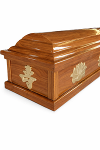 Cofano Funebre in Legno Massello Premium Qianrui, Cofano e Bara di Alta Qualità Stile Europeo, Forniture Funebri Personalizzate, Produttori di Bare in Legno - Product Image 3