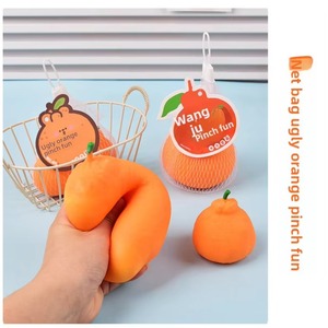 Jouets à presser réalistes pour soulager le stress, en TPR souple, en forme de fruit orange moche, jouet anti-stress souple pour enfants - Product Image 6