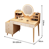 Miroirs de maquillage LED multifonctionnels, modernes, personnalisables, à luminosité réglable