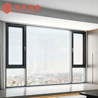 Großflächiges Aluminium-Legierungs-Drehfenster mit Breitem Glaspanel für Luxuriöse Villen-Fassadengestaltung