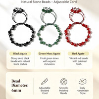 Bracelet de cheville ajustable en agate rouge en gros