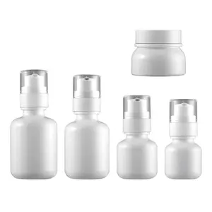40ml 60ml 100ml 120ml weiße PET-Kunststoff-Luxus-Serumlotion-Pump flasche für die tägliche Pflege