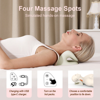 Civière chauffante pour le cou avec taie d'oreiller de thérapie magnétique Oreillers relaxants pour le cou et les épaules Dispositif de traction cervicale