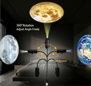 Projecteur d'étoiles avec USB, petite <span class=keywords><strong>veilleuse</strong></span> LED romantique <span class=keywords><strong>pour</strong></span> la décoration d'ambiance de chambre à coucher - Product Image 4