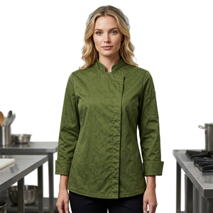Uniforme Thème Restaurant 100% Coton Manches Longues Respirant Tenue de Personnel pour Hôtel Bar Service Fabricant OEM Vente en Gros - Product Image 1