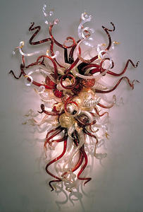 Lâmpada de led de parede com design moderno, luz de vidro soprada à mão - Product Image 2