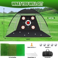 Tapis d'entraînement de golf, filet d'entraînement pour frapper, filet de golf pour l'entraînement au swing, cadeaux pour hommes, papa, lui, golfeur