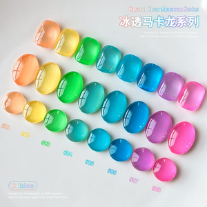 XEIJAYI Kit de vernis à ongles gel huileux Macaron, Nouveau populaire, longue durée, LED, Gelée blanche, Paillettes vertes, UV, 15ml - Product Image 3