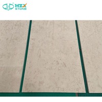 HZX Pierre d'ingénierie naturelle Pavés calcaires blancs Portugal Pavés calcaires beige Porto avec finition de surface aiguisée