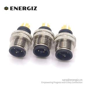 توريد المصنع IP67 مقاوم للماء <span class=keywords><strong>3</strong></span> + PE 4 دبوس M12 موصل رمز T للطاقة لقولبة الكابل - Product Image 2