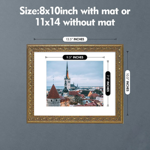 Retro Gold Wedding Photo <b>Frame</b> 7" 8" A4 Classic Style Picture <b>Frame</b> Wall <b>Mounted</b> A3 Wholesale Photo <b>Frame</b> - Product Image 2
