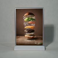 Cadre de menu personnalisé multifonctionnel pour affiches de bureau ou de sol Boîte à lumière Dessus de table Affichage LED Panneau publicitaire