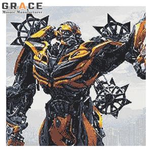 Foshan hecho a mano Castillo Medieval Villa Hotel arte inglés campanario diseño pared decoración mosaico Mural personalizar dibujo mosaico azulejos - Product Image 5