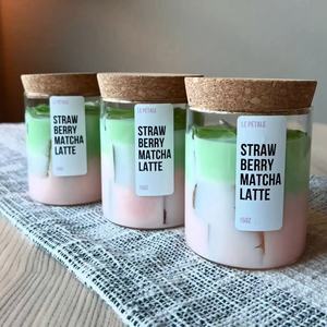 Tùy Chỉnh Handmade Jelly Sáp Nến Dâu Tây Cà Phê Đá Matcha Thơm Sang Trọng Hữu Cơ Phục Sinh Của Cha Ngày Món Quà Giáng Sinh - Product Image 3