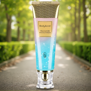 สเปรย์ยาสีฟันบอดี้แอคเซล ไวท์เทนนิ่ง สำหรับผู้ใหญ่ ขายส่ง สูตรวีแกน ปราศจากฟลูออไรด์ กลิ่นมิ้นท์ ป้องกันคราบพลัค ป้องกันฟันผุ 100 กรัม แบบปกติ - Product Image 1