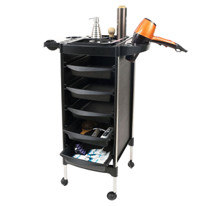 Professionnel Salon Furniture Plastic Beauty Salon Carts Barber Hairdresser <b>Trolley</b> Hair Salon <b>Trolley</b> Black - Product Image 6