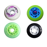 Roues de patins à roulettes en PU de haute qualité à rebond élevé, roues de patins en ligne, impression personnalisée
