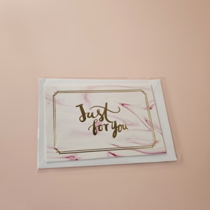 사용자 정의 로고 대량 노트 빈 필기 보석 관리 여행 디자인 다크 브라운 종이 봉투 감사 카드 - Product Image 5