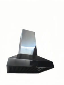 48 Inch 2000m³/hr Ducted BBQ Hood in Matte Black Stainless Steel, Touch Screen Control, 4pcs LED <b>Lights</b> - Product Image 5