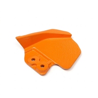 Support de tondeuse à gazon usiné en fonte gris-orangée de la fonderie Shengri, composant de machine agricole, usinage sur mesure