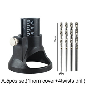 Bộ dụng cụ cắt phay Bộ định tuyến quay hướng dẫn đính kèm mũi khoan xoắn Bộ công cụ khắc gỗ chuyên dụng công cụ định vị đồ gỗ công cụ quay - Product Image 2