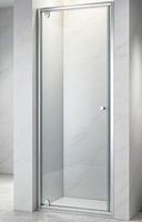 Porte de douche à charnière en verre trempé et aluminium, prix de gros abordable, pour projets, par fournisseur de Foshan, cabines de douche pivotantes