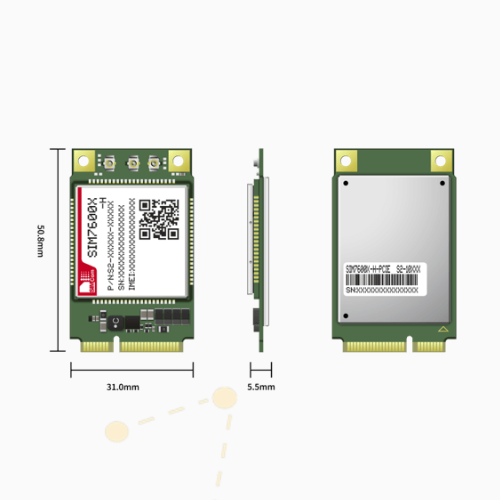 SIMCOM Multi-Band LTE-FDD/LTE-TDD/HSPA+/UMTS/EDGE/GPRS/GSM Module LTE CAT4 Mini PCIE SIM7600A-H
