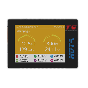 Caricabatterie Intelligente HOTA T6 per Droni FPV e Aeromodelli - Batteria al Litio, Doppio Ingresso (DC/PD), 300W - Product Image 4