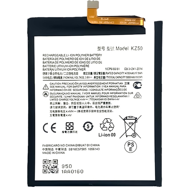 High Quality Original Replacement Lithium-ion Battery KZ50 for Motorola Moto XT2041 G8 Power 5000mAh 3.8V