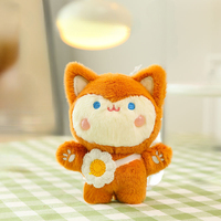 Grosir Gantungan Kunci Boneka Hewan Custom 10-18cm Mini Boneka Lembut Gantungan Kunci Pabrik OEM