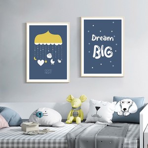 Peinture sur toile de dessin animé Planet Rocket Explore, affiches et images imprimées, décoration de <span class=keywords><strong>chambre</strong></span> d'enfant - Product Image 3