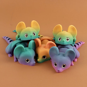 Nouveauté transfrontalière : Ornements décoratifs mini-souris en verre imprimés en 3D, à thème animalier et à expression dynamique - Product Image 2