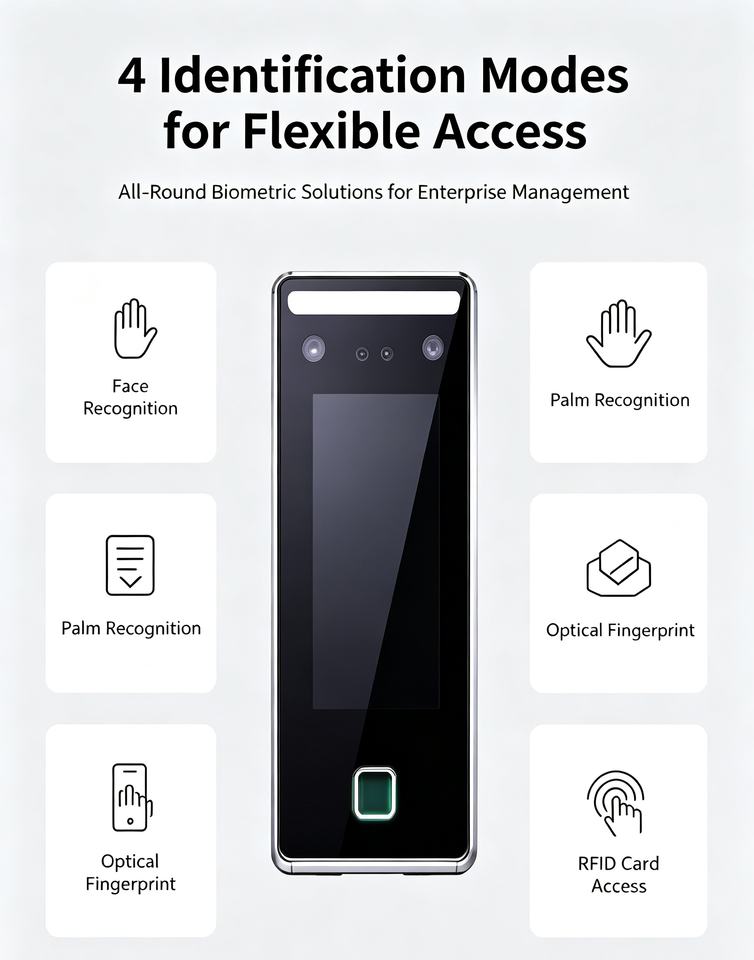 Face Recognition Attendance Machine AI Facial Identification Biometric ...