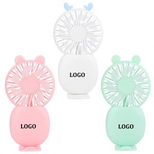 Ventilador Mini Recargable Portátil de Escritorio con Carga USB y Logotipo Personalizable, Incluye Repuestos - Product Image 1