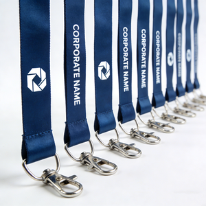 Wholesale Blank Polyester Badge Neck Straps Blank Key Printing Custom Lanyard With Buckle Adjustable