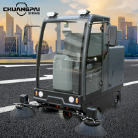 Balayeuse électrique autoportée 48V pour le nettoyage des rues, des parkings et des routes d'usine