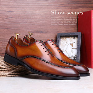 Chaussures Oxford en cuir véritable noir pour homme, grandes tailles 38-43, pour affaires et mariage, Guangzhou 891702 - Product Image 5